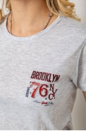 Пижама женская  -уценка, цвет серый, 243R50613-U-1 оптом - фото № 4