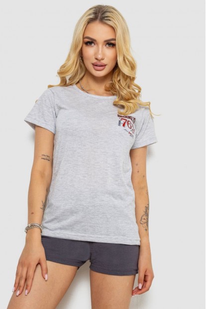 Пижама женская  -уценка, цвет серый, 243R50613-U-1