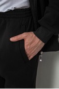 Спортивный костюм мужской на флисе, цвет черный, 244R917 - фото № 5