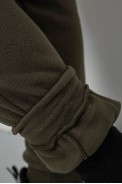Спортивні штани чоловічі однотонні на поларфлісі, колір хакі, 257R20 оптом - фото № 5