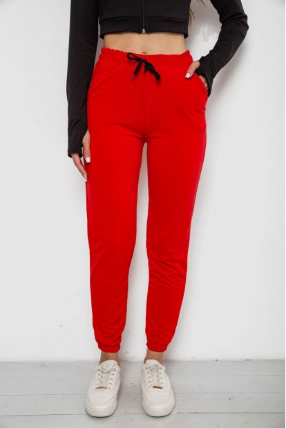 Спортивні штани жіночі  -уцінка, колір червоний, 238R345-U