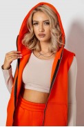 Костюм женский на флисе трехнитка  -уценка, цвет оранжевый, 102R7725-U-2 - фото № 4