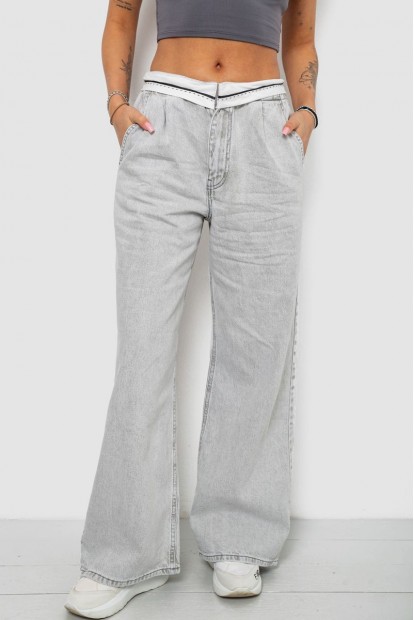 Джинсы женские Palazzo, цвет серый, 244R2604