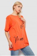 Футболка женская с принтом, цвет оранжевый, 244R3005 - фото № 2