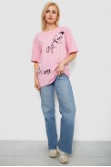 Футболка женская с принтом, цвет розовый, 244R3005 - фото № 1