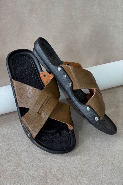 Сандалии мужские, цвет коричневый, 214RA100