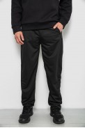 Спортивные штаны мужские однотонные, цвет черный, 244R41740 оптом - фото № 0