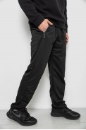 Спортивные штаны мужские однотонные, цвет черный, 244R41740 оптом - фото № 2