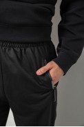 Спортивные штаны мужские однотонные, цвет черный, 244R41740 оптом - фото № 4