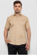 Рубашка мужская, цвет бежевый, 186R7326 оптом - фото № 0
