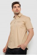 Рубашка мужская, цвет бежевый, 186R7326 оптом - фото № 2