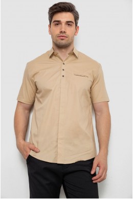 Рубашка мужская, цвет бежевый, 186R7326