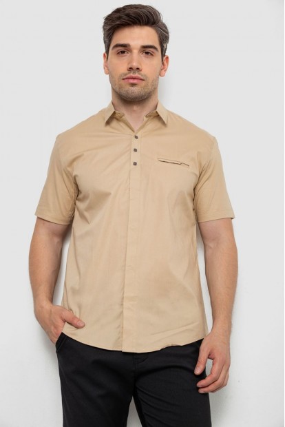 Рубашка мужская, цвет бежевый, 186R7326