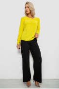 Блуза однотонная  -уценка, цвет желтый, 230R306-U-94 - фото № 1