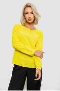 Блуза однотонна  -уцінка, колір жовтий, 230R306-U-95 - фото № 0