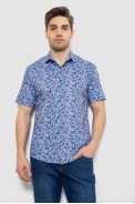 Рубашка мужская с принтом, цвет синий, 186R7341 - фото № 0