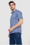 Рубашка мужская с принтом, цвет синий, 186R7341 - фото № 2