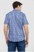 Рубашка мужская с принтом, цвет синий, 186R7341 - фото № 3
