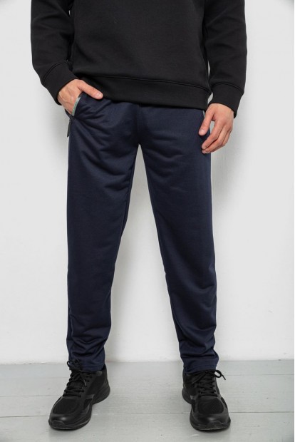 Спортивные штаны мужские однотонные, цвет синий, 244R41740