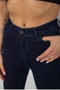 Джинси жіночі Skinny стрейч, колір синій, 182R9584 - фото № 4