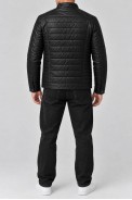 Куртка мужская однотонная экокожа  -уценка, цвет черный, 243R1806-2-U оптом - фото № 3