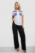 Сорочка класична з принтом, колір синьо-білий, 230R7214-1 - фото № 1