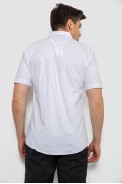 Мужская рубашка с принтом, цвет белый, 186R7108 - фото № 3