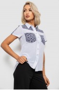 Сорочка класична з принтом, колір білий, 230R7214-1 - фото № 2