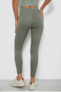 Лосины однотонные в рубчик, цвет оливковый, 244R312-5 - фото № 3