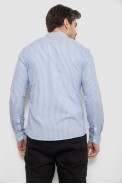 Рубашка мужская в полоску, цвет голубой, 186R2091 - фото № 3