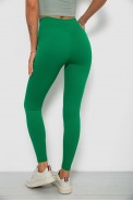 Лосины однотонные в рубчик, цвет зеленый, 244R312-5 - фото № 3