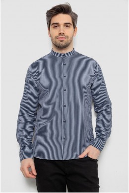 Рубашка мужская в полоску, цвет синий, 186R2091