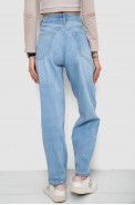 Джинсы женские MOM  -уценка, цвет голубой, 255RM580-U оптом - фото № 3