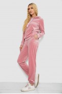 Спортивный костюм женский велюровый  -уценка, цвет розовый, 238R58570-U-5 - фото № 2