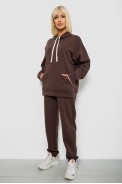 Спортивный костюм женский однотонный, цвет шоколадный, 244R1070AG - фото № 2
