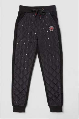 Штани дитячі  -уцінка, колір чорний, 243RA035-U-1