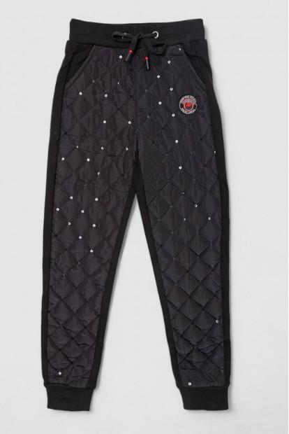 Штани дитячі  -уцінка, колір чорний, 243RA035-U-1