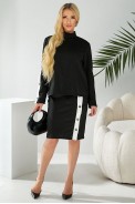 Костюм женский классический  -уценка, цвет черный, 257R322-U-1 - фото № 0