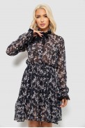 Платье женское с принтом софт, цвет черный, 244R349 - фото № 0