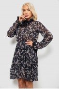 Платье женское с принтом софт, цвет черный, 244R349 - фото № 2