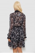 Платье женское с принтом софт, цвет черный, 244R349 - фото № 3