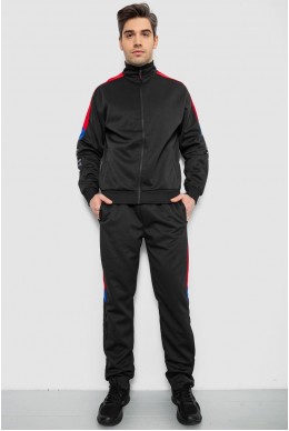 Спортивный костюм мужской двухнитка  -уценка, цвет черный, 129R5215-U-3