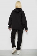 Спортивный костюм женский однотонный, цвет черный, 244R1070AG - фото № 3