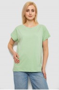 Футболка женская однотонная, цвет оливковый, 244R2300 - фото № 0