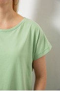 Футболка женская однотонная, цвет оливковый, 244R2300 - фото № 4