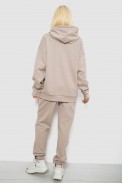 Спортивный костюм женский однотонный, цвет бежевый, 244R1070AG - фото № 3