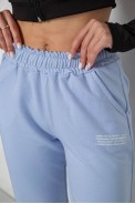 Спортивные штаны женские, цвет голубой, 238R5052 оптом - фото № 4