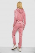 Спортивный костюм женский велюровый  -уценка, цвет розовый, 238R58570-U-15 - фото № 3