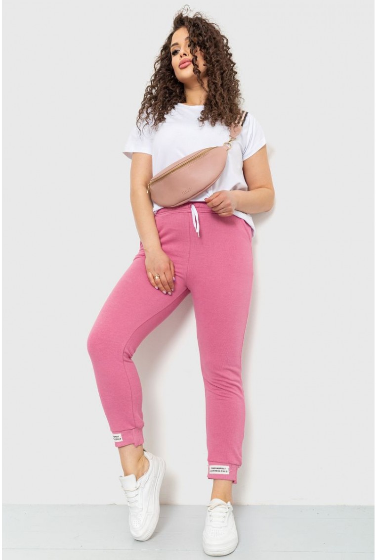 Купить Спорт штаны женские демисезонные, цвет розовый, 226R027 - Фото №2