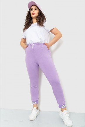 Спорт штаны женские демисезонные, цвет сиреневый, 226R027